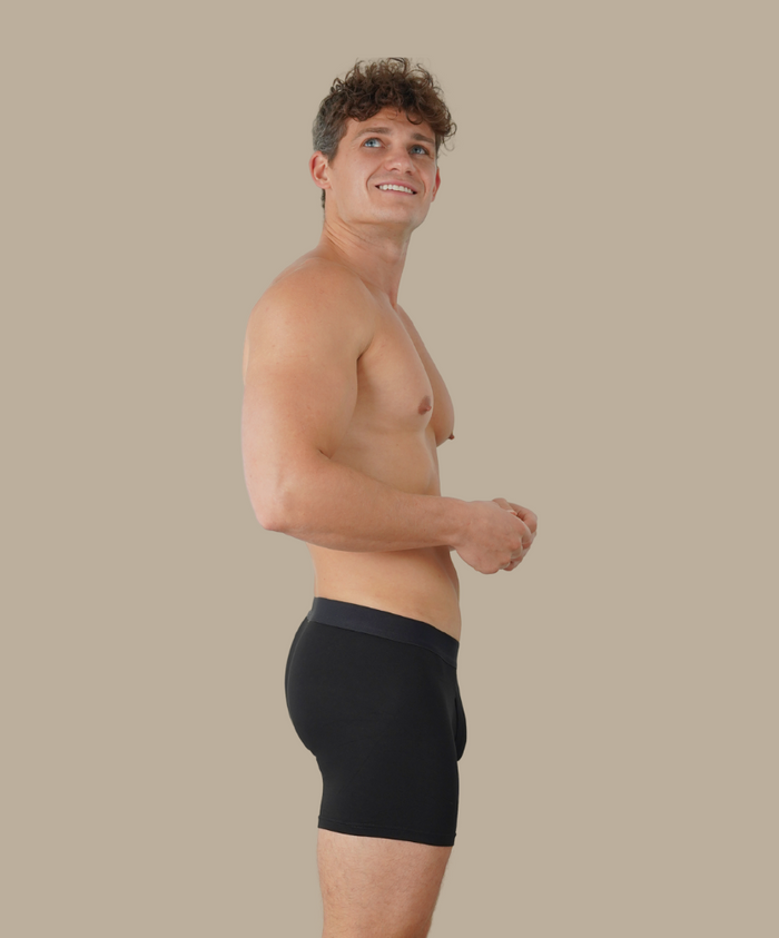 Bamboo Boxer Briefs 2 Pack Black & Olive