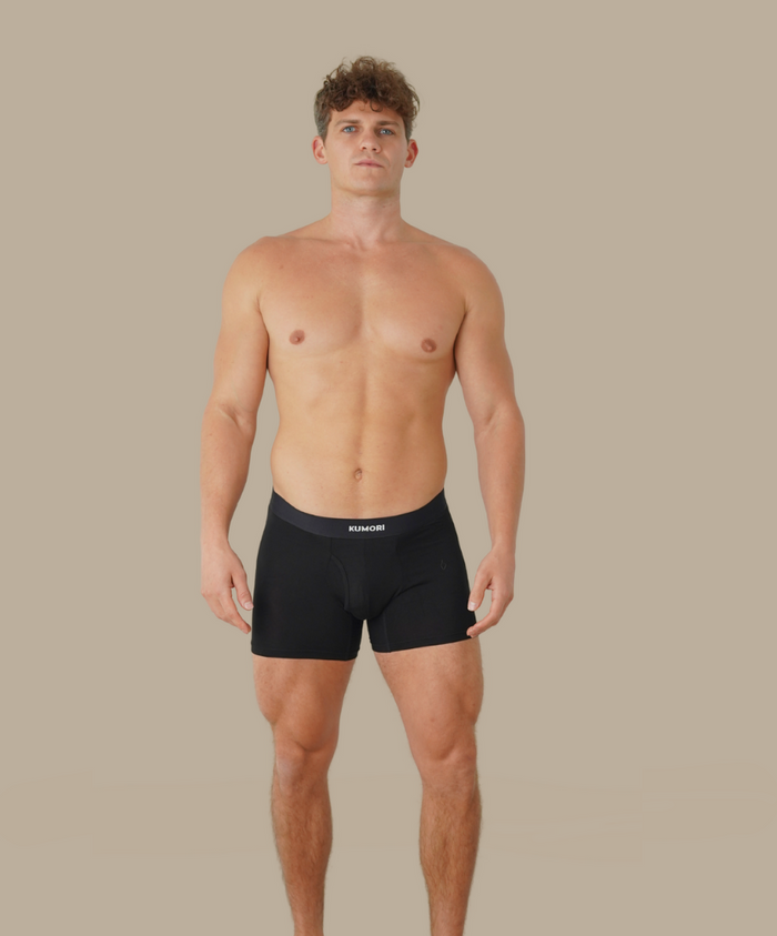 Bamboo Boxer Briefs 2 Pack Light Blue & Maroon