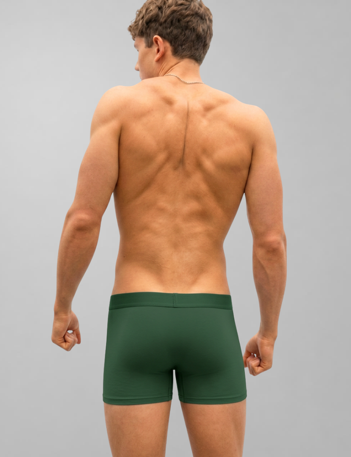 Bamboo Boxer Briefs 5" (3-Pack) Olive