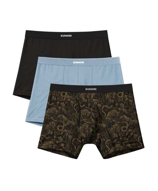 Bamboo Boxer Briefs 5" Goldvale (3-Pack)