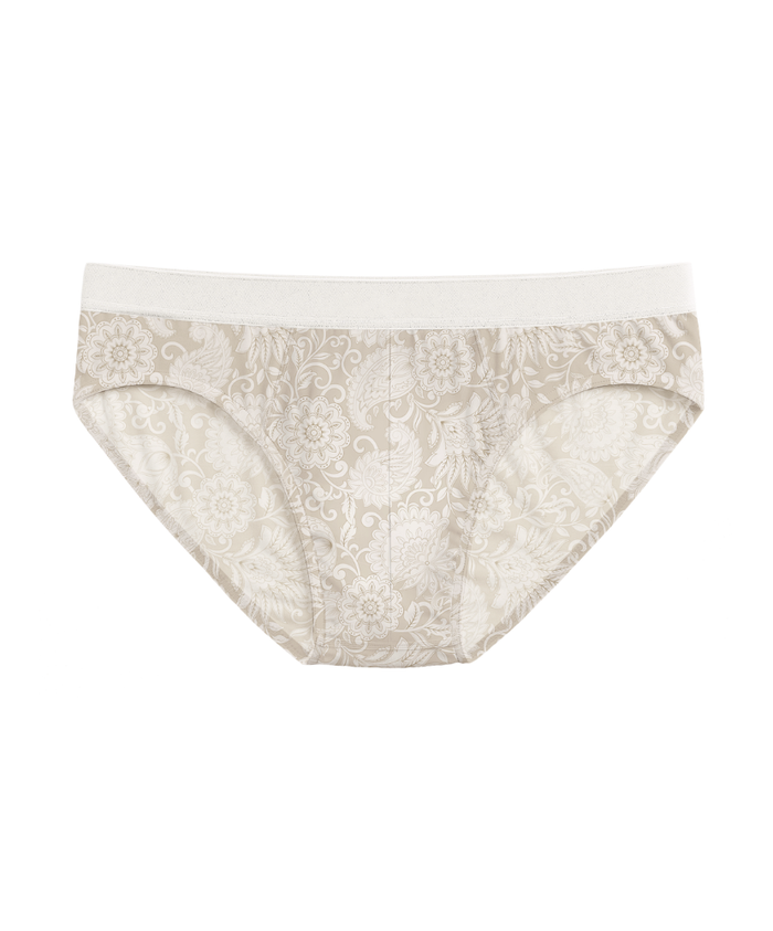 S / Ivory Paisley / Bamboo