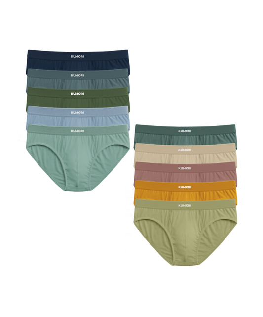 Bamboo Briefs 10-Pack Unique Colors