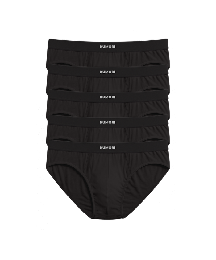 Bamboo Briefs (5-Pack) Black