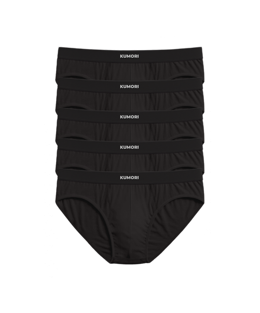 Bamboo Briefs (5-Pack) Black