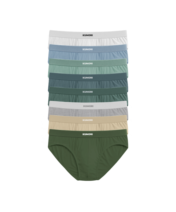 Bamboo Briefs (8-Pack) Coastal Cools