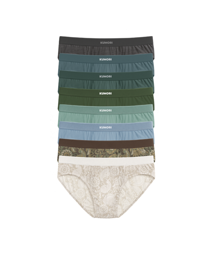 Bamboo Briefs (8-Pack) Paisleys & Classics