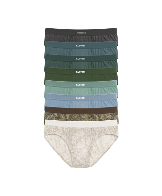 Bamboo Briefs (8-Pack) Paisleys & Classics