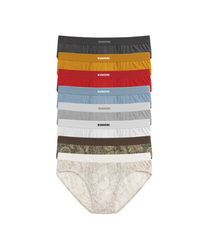 Bamboo Briefs (8-Pack) Paisleys & Unique