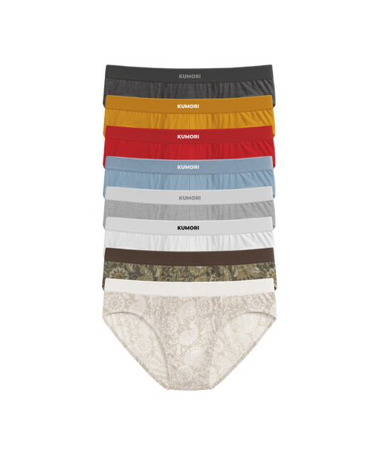 Bamboo Briefs (8-Pack) Paisleys & Unique