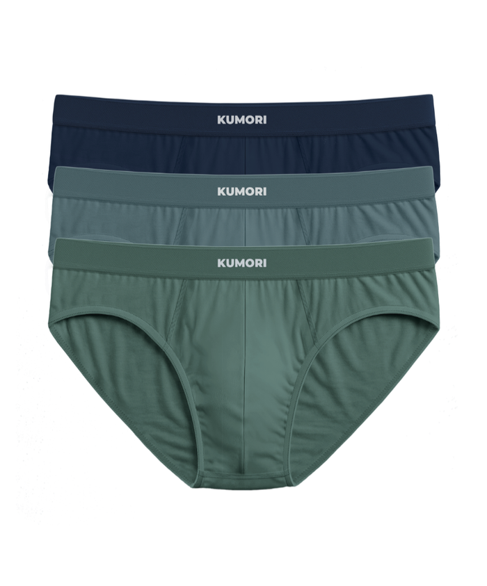 Bamboo Briefs Blues (3-Pack)