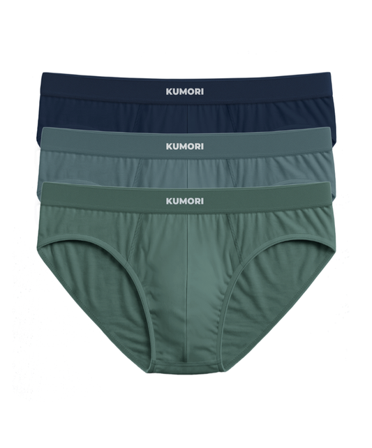 Bamboo Briefs Blues (3-Pack)