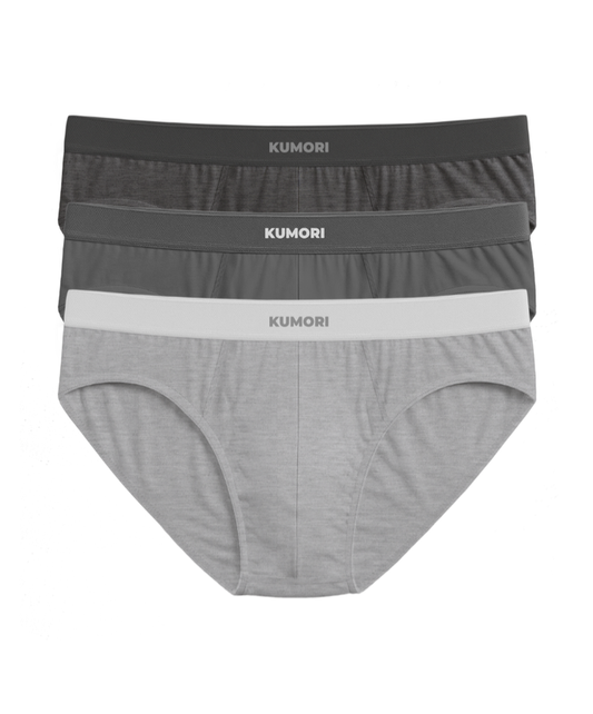 Bamboo Briefs Greys (3-Pack)