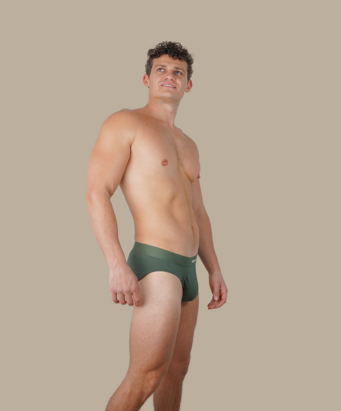 Bamboo Briefs Olive (3-Pack)