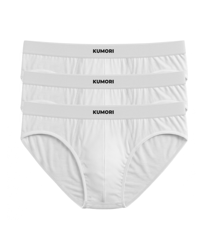 Bamboo Briefs White (3-Pack)