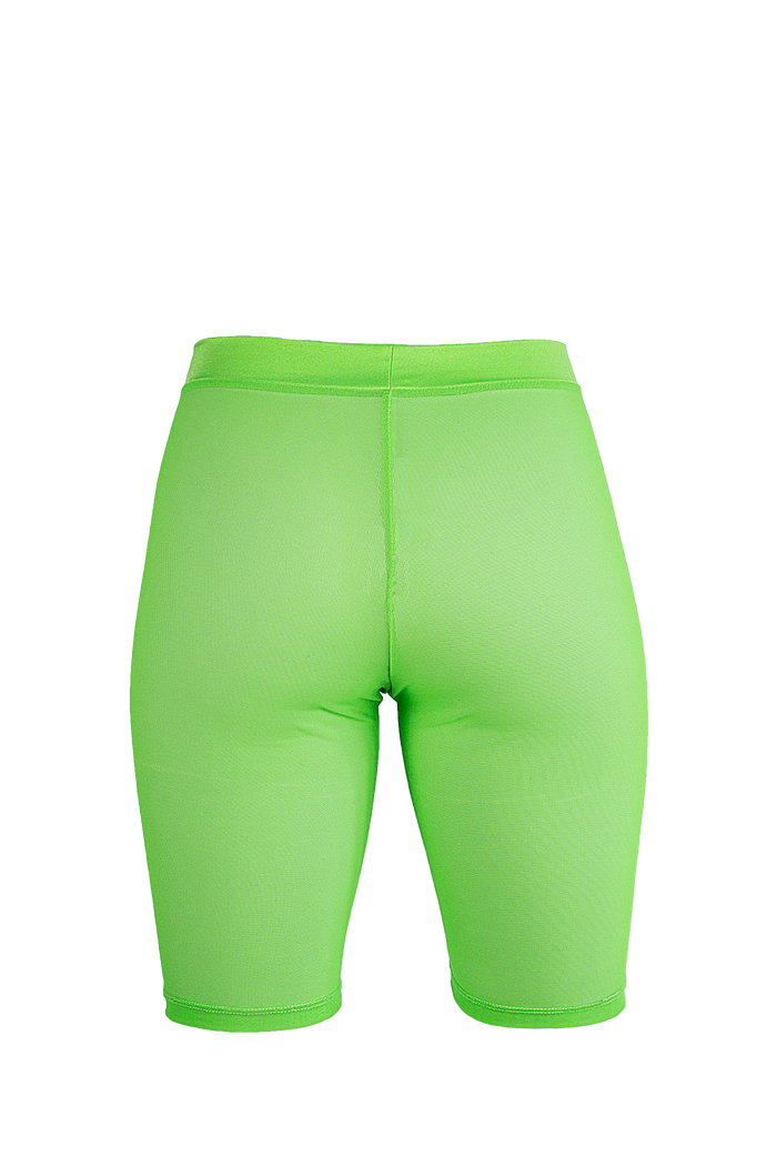 Biker Short Stretch mesh  / Neon Lime mesh - EXES LINGERIE