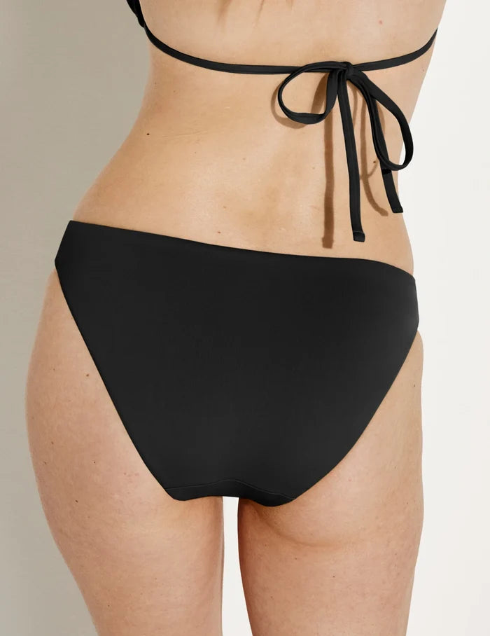 | Back view of model wearing the Bikini Swim Bottom highlighting the coverage & fit | Black
