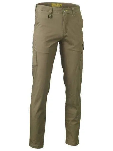 Bisley Stretch Cotton Drill Cargo Pants BPC6008 Work Wear Bisley Workwear Khaki 74 L