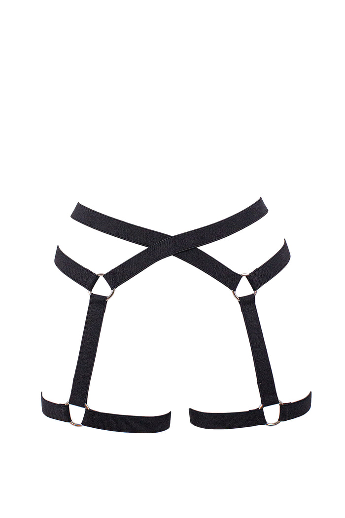 Woman Harness Elastic / PoleDance & Festivals Accessories / Black,BOTTOMS - EXES LINGERIE
