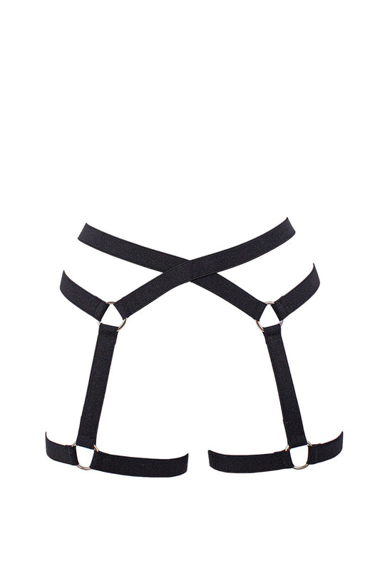 Woman Harness Elastic / PoleDance & Festivals Accessories / Black,BOTTOMS - EXES LINGERIE