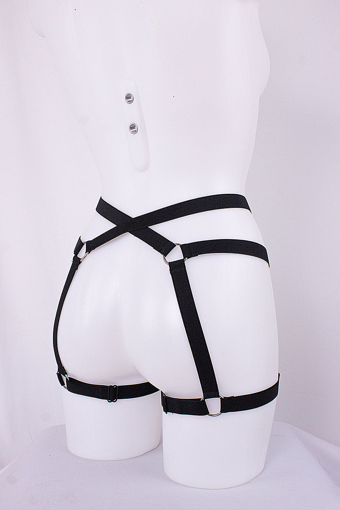 Woman Harness Elastic / PoleDance & Festivals Accessories / Black,BOTTOMS - EXES LINGERIE