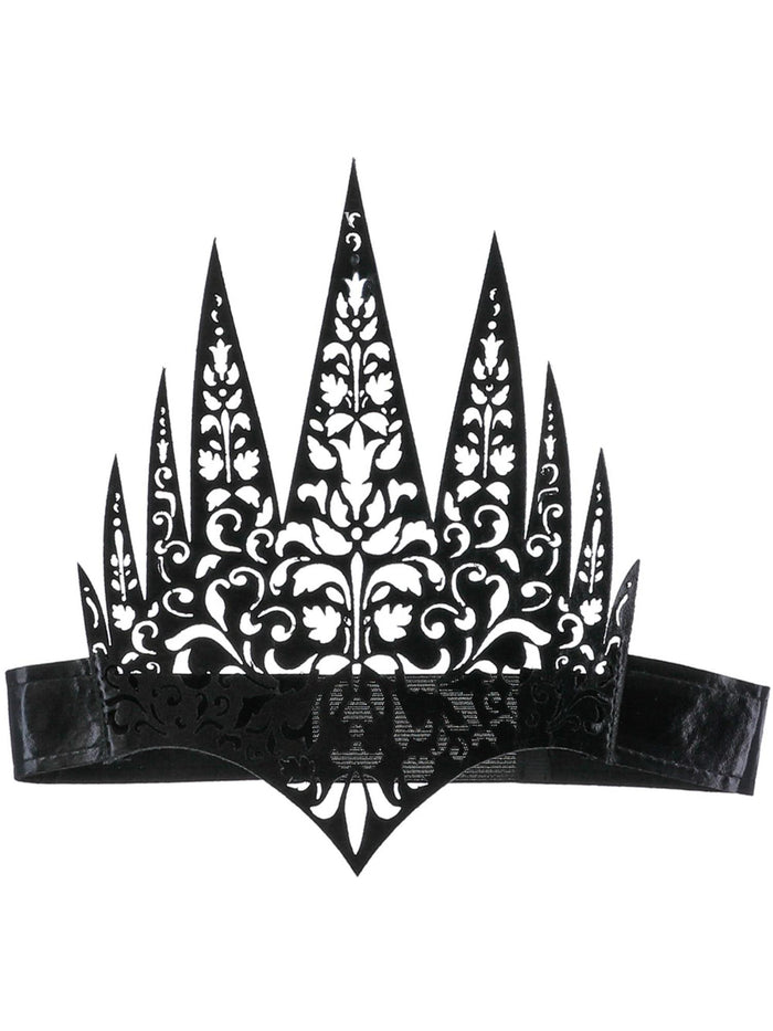 Black Filigree Queen Crown Headband