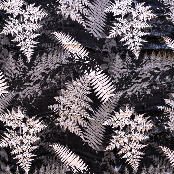 Black Hawaiian Ferns Kapa Moe — Hawaiian Bamboo Swaddle Blanket