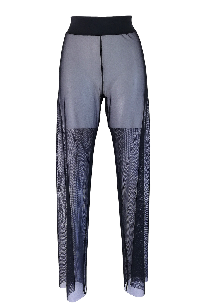 Swimsuit Cover-up High Waist Loungewear Black Pant/ BB PANT SWIM BLACK - EXES LINGERIE