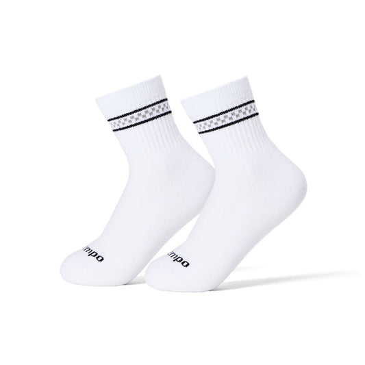 Del Campo Black/Grey Checkered Stripes golf socks