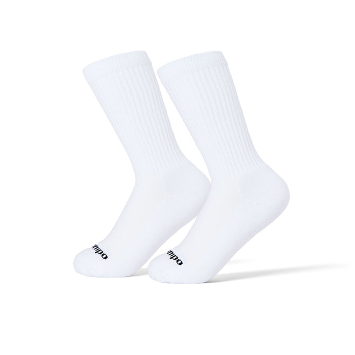 Del Campo Blank Crew 3-Pack golf socks worn on a pair of feet
