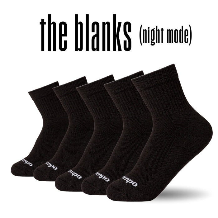 Del Campo Blank Pack Night Mode golf socks