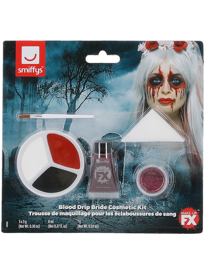 Blood Drip Bride Cosmetic Kit, Aqua