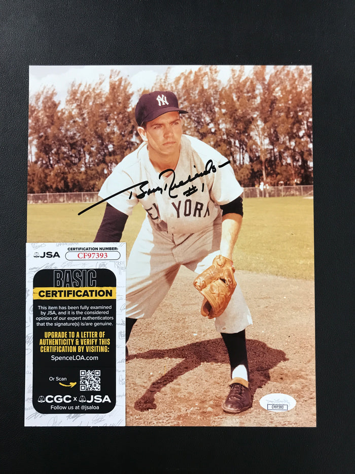 Bobby Richardson Signed 8x10 Photo New York Yankees JSA Certified