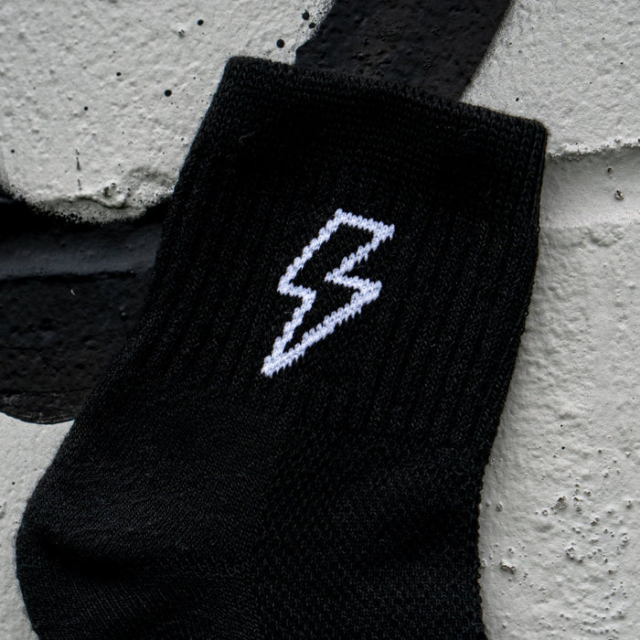 Del Campo Bolts Night Mode golf socks