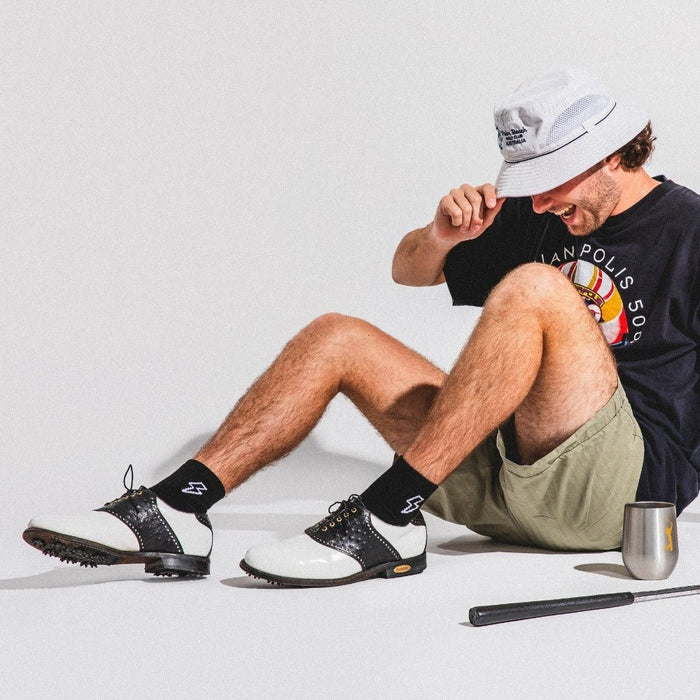 Del Campo Bolts Night Mode golf socks
