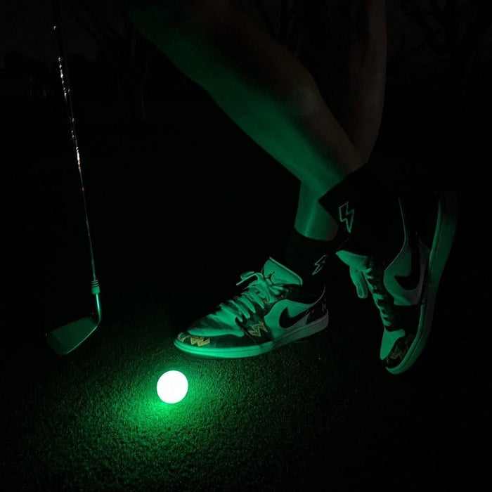 Del Campo Bolts Night Mode golf socks