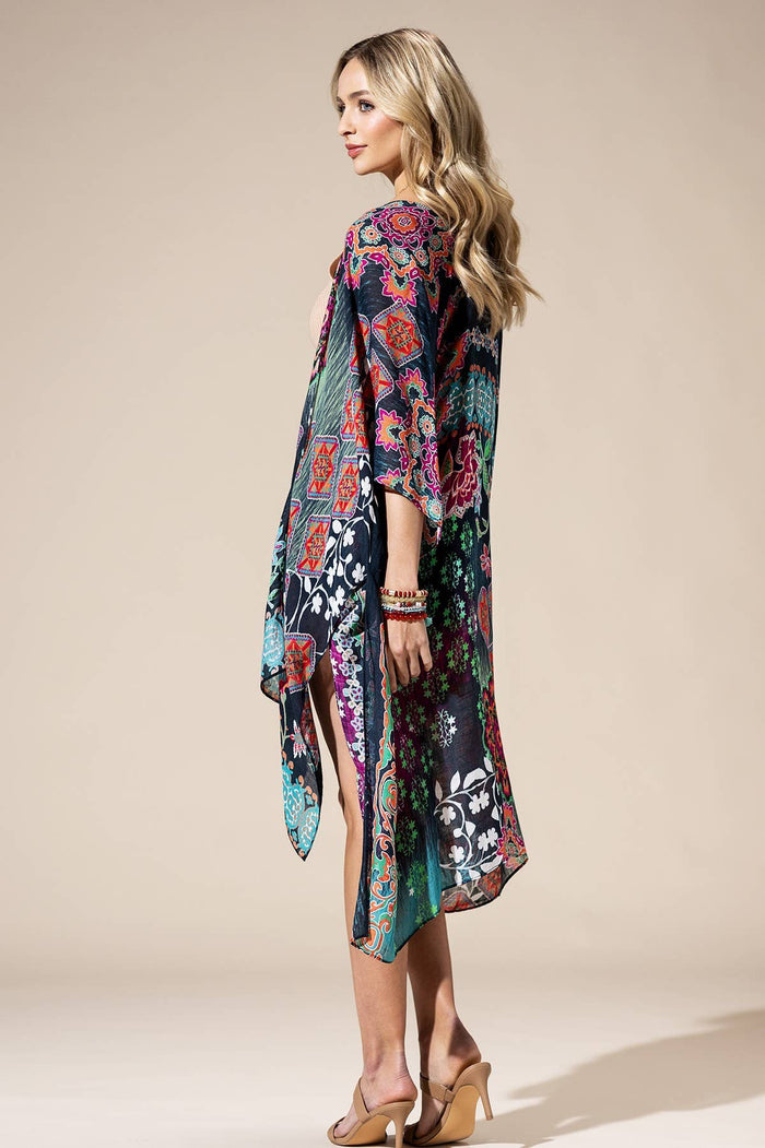 Bright Multi Kimono