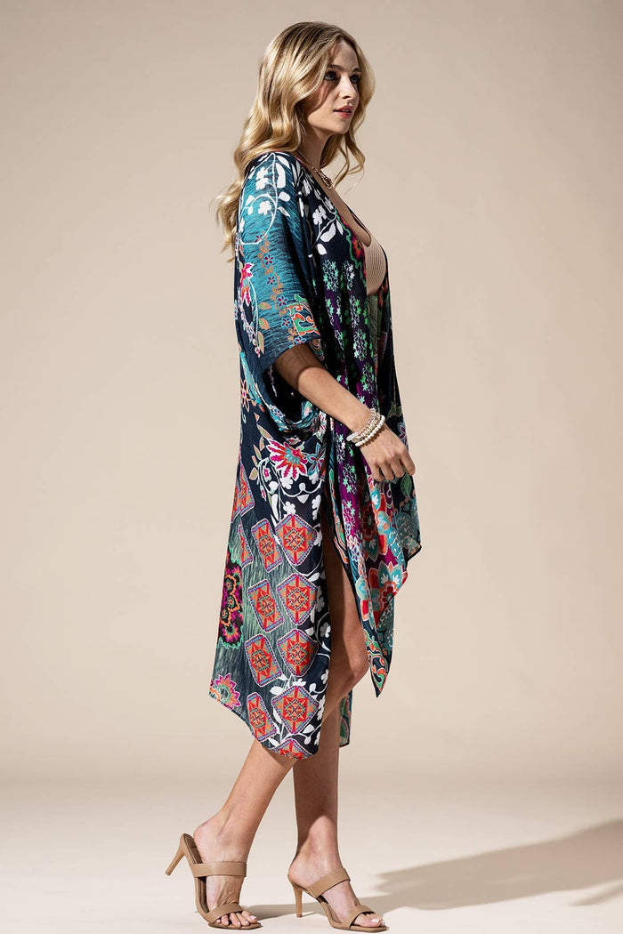 Bright Multi Kimono