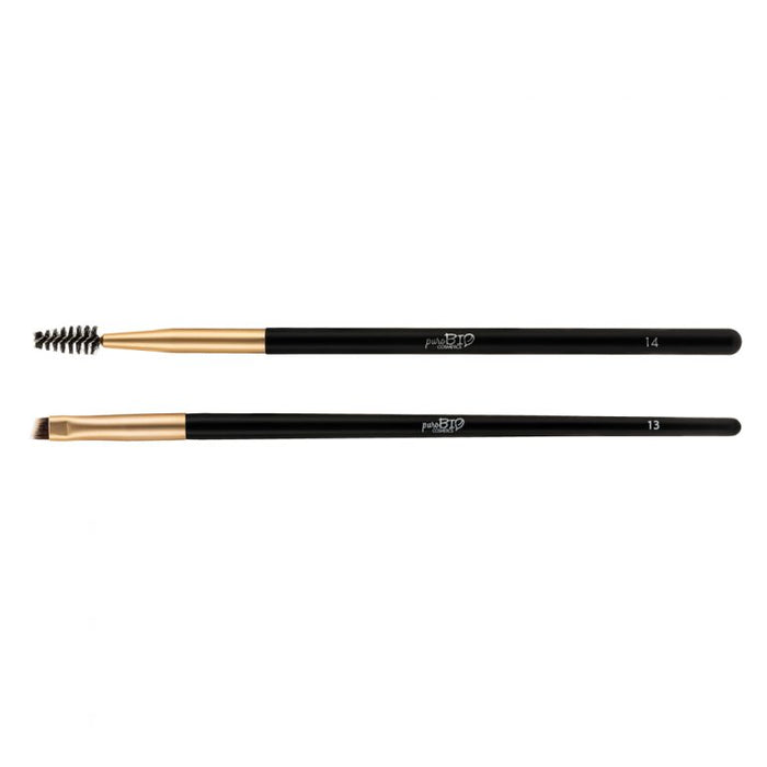 BRUSH n. 13 + 14 - BROWMADE BRUSHES KIT for EYEBROW