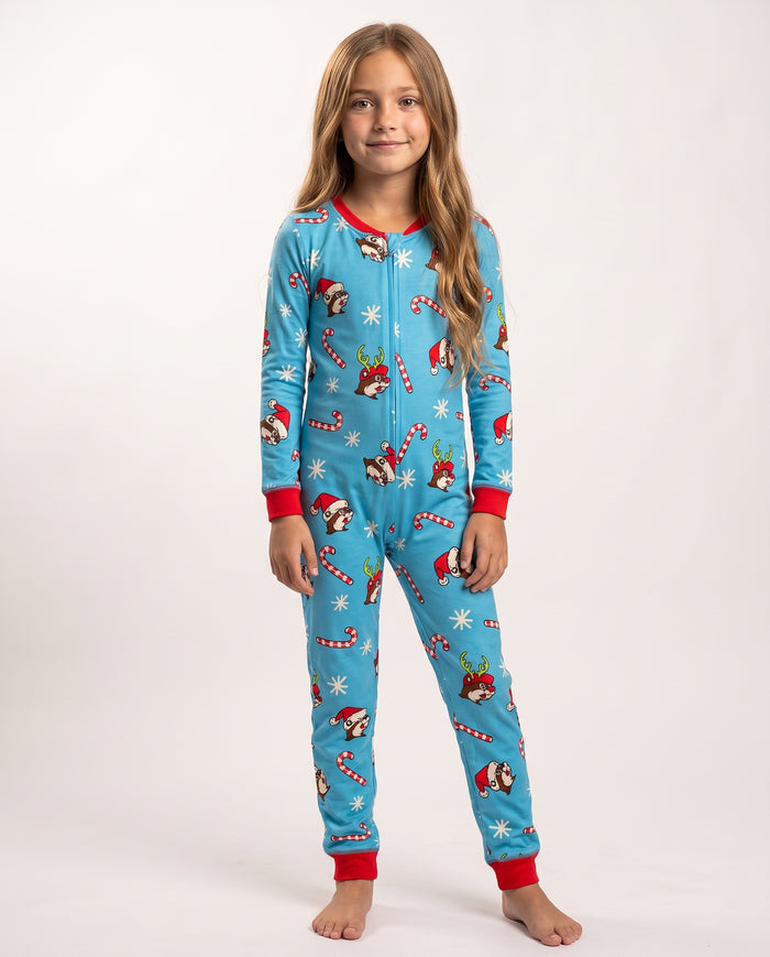 Buc-ee's Christmas 2026 Blue Youth Onesie