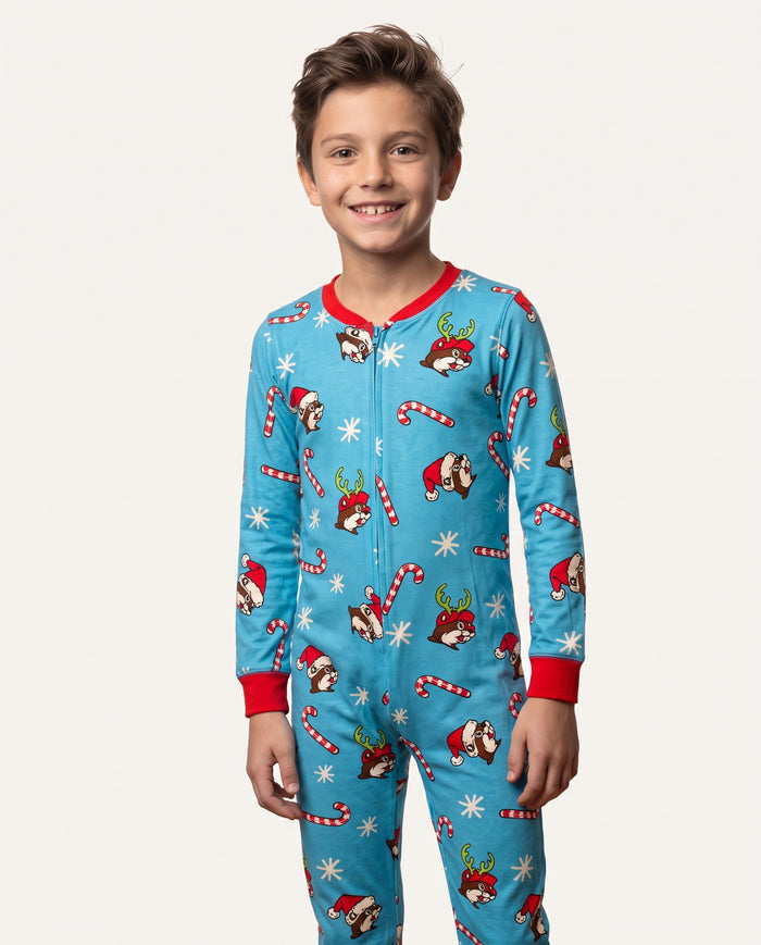 Buc-ee's Christmas 2026 Blue Youth Onesie