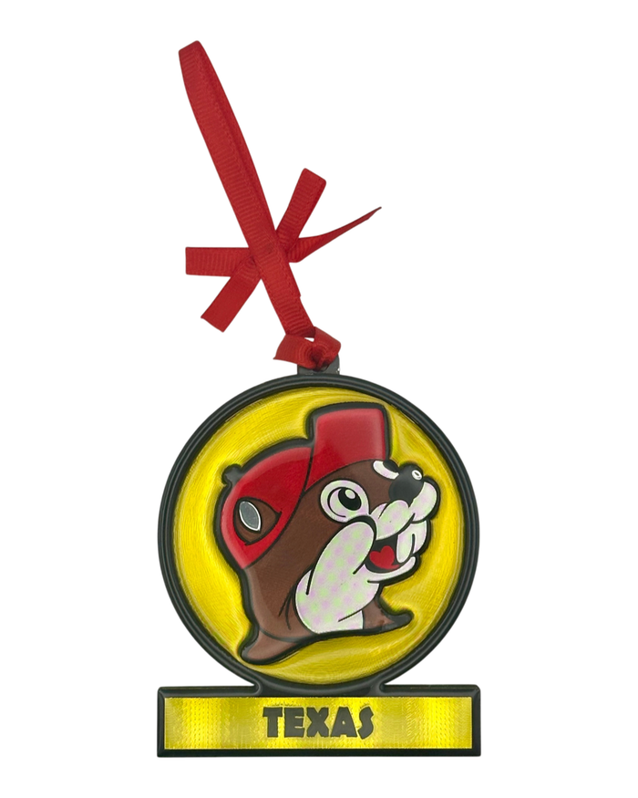 Red and yellow ornament - festive holiday decoration