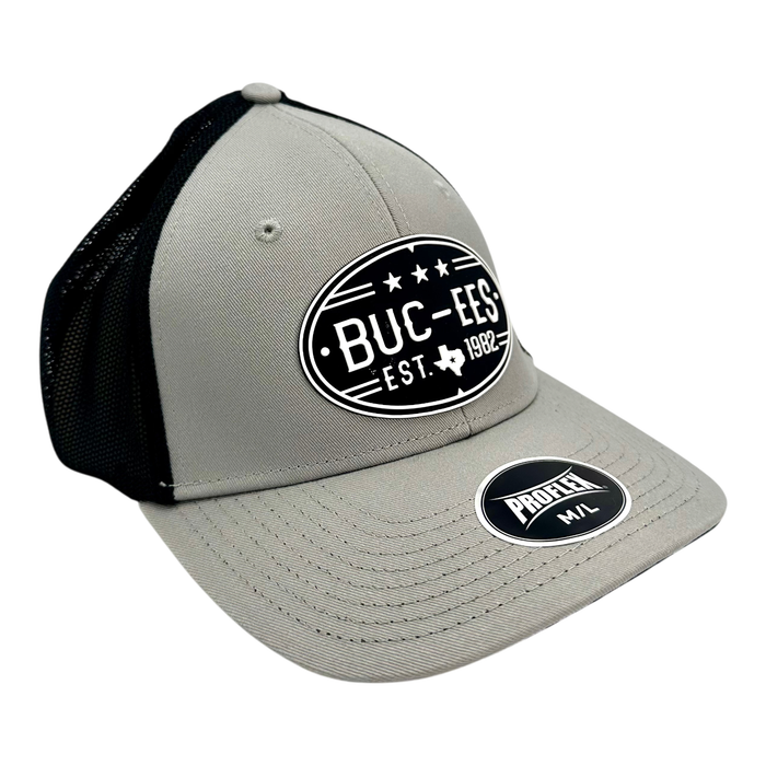 Gray & Black Proflex Hat - comfortable fabric blend