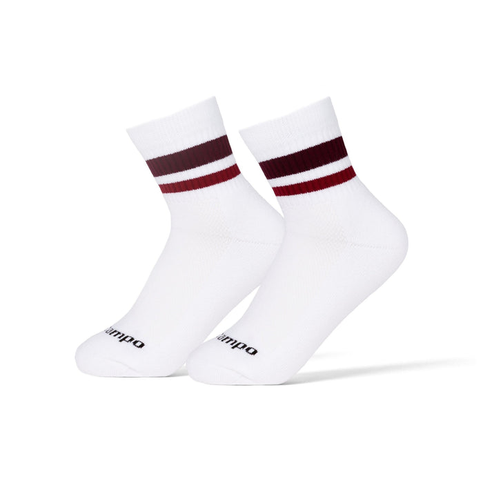 Del Campo Burgundy Stripes golf socks