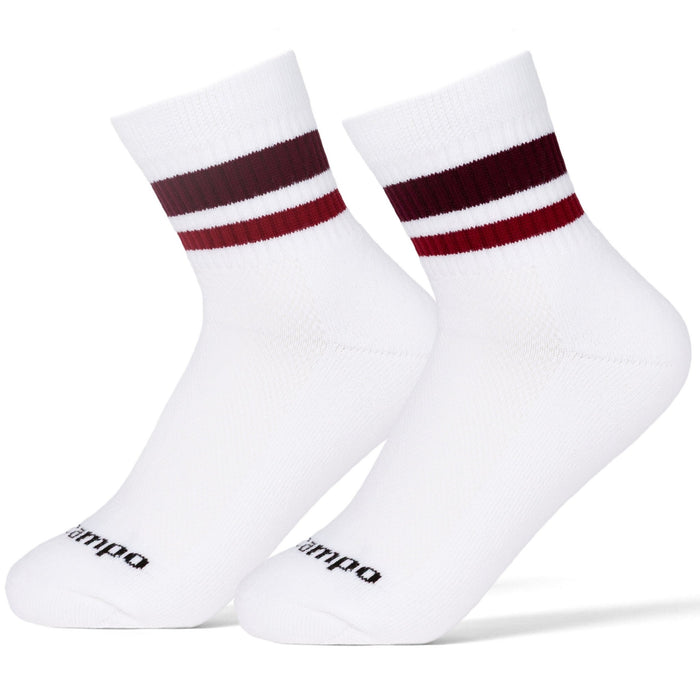 Del Campo Burgundy Stripes golf socks