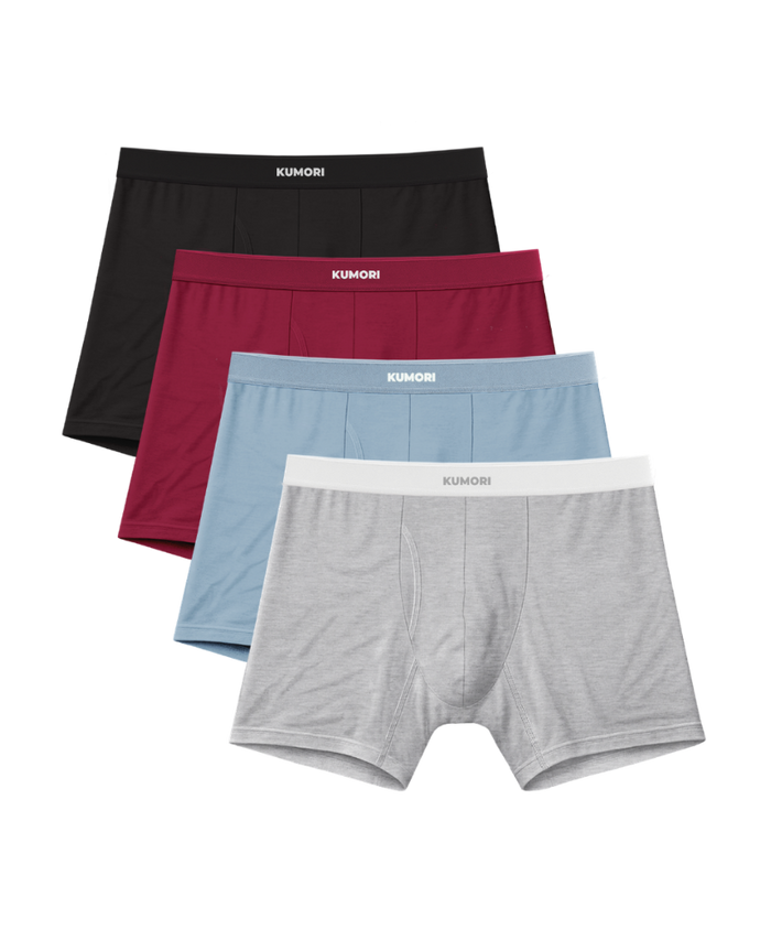 Buy 2 Get 2 Free  Bamboo Boxer Briefs 5"  Core Colors