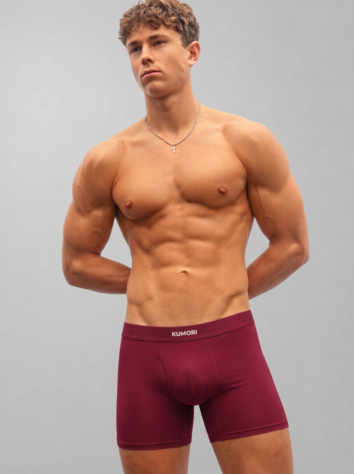 Buy 3 Get 3 Free Bamboo Boxer Brief 5" Core Stock