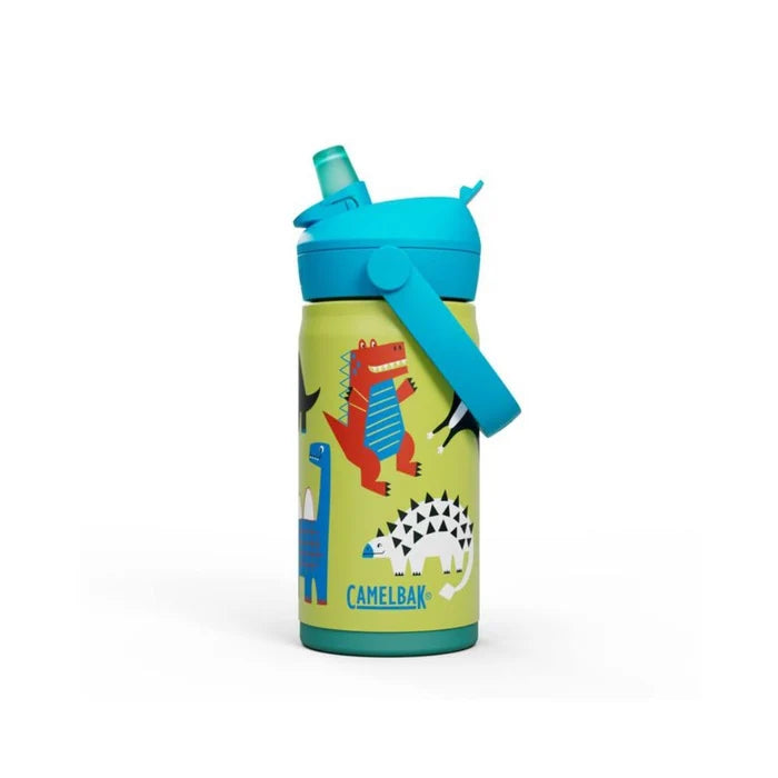 Camelbak Thrive Flip Kids 350ml Insulated Stainless Steel Straw Drink Bottle - Dino Jam