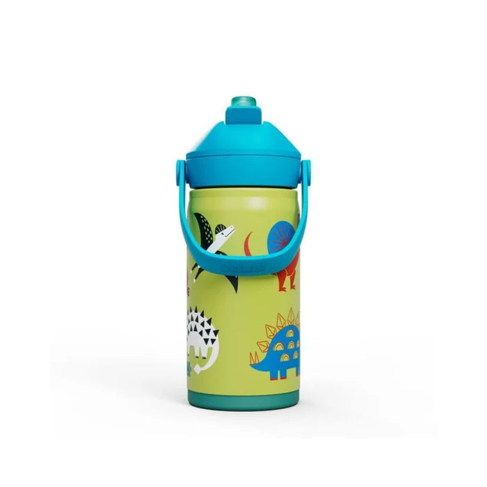 Camelbak Thrive Flip Kids 350ml Insulated Stainless Steel Straw Drink Bottle - Dino Jam