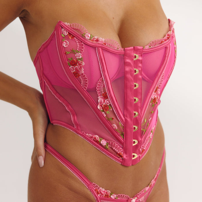 Camellia Corset (Set) - Pink
