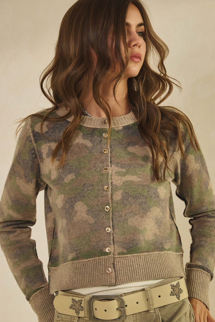 Camo Cardigan